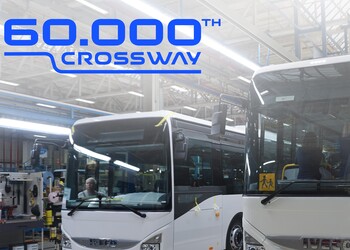 Нові рекорди IVECO CROSSWAY: 60 000 одиниць техніки для надійних перевезень.