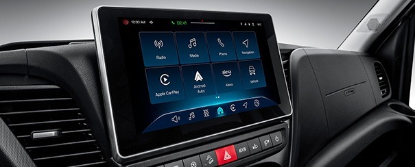 Інфотейнмент IVECO з 10-дюймовим дисплеєм